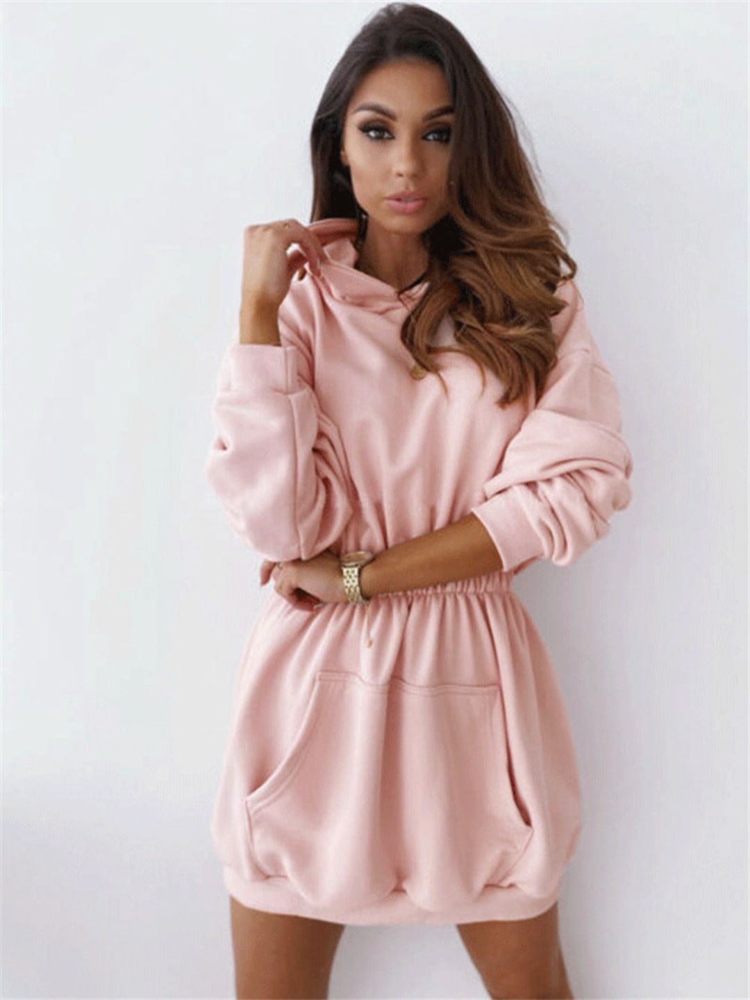 Winter Hooded Long-Sleeved Women Sweatshirt