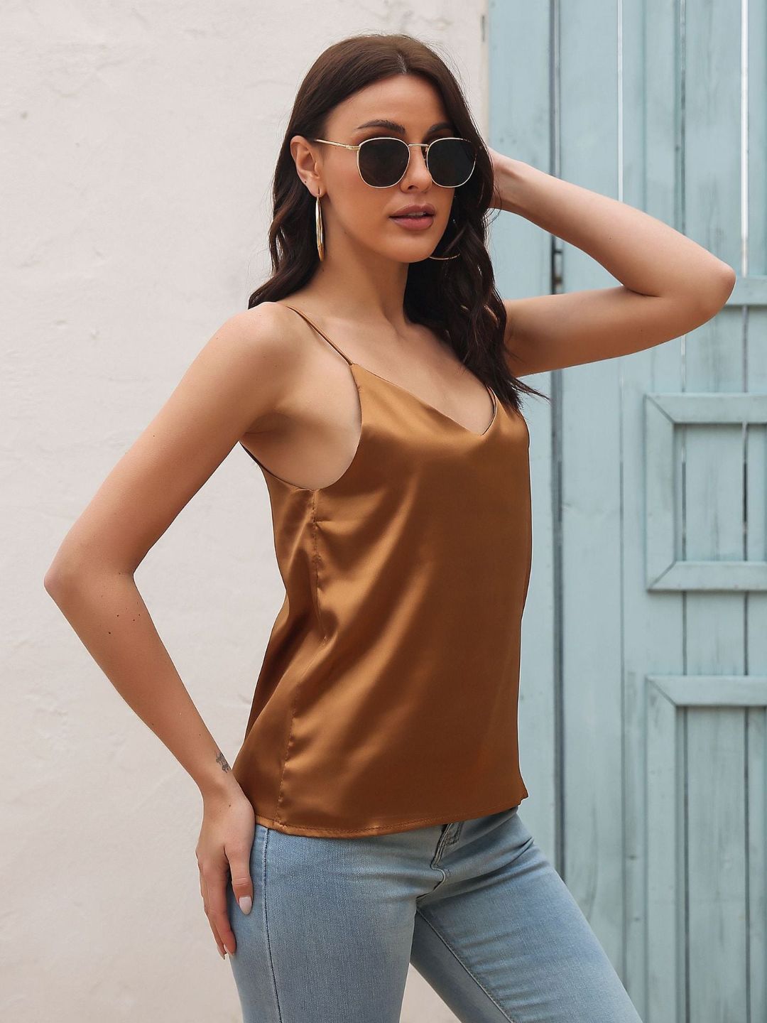 Shoulder Straps Casual Top