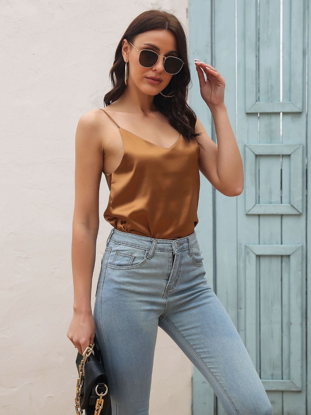 Shoulder Straps Casual Top
