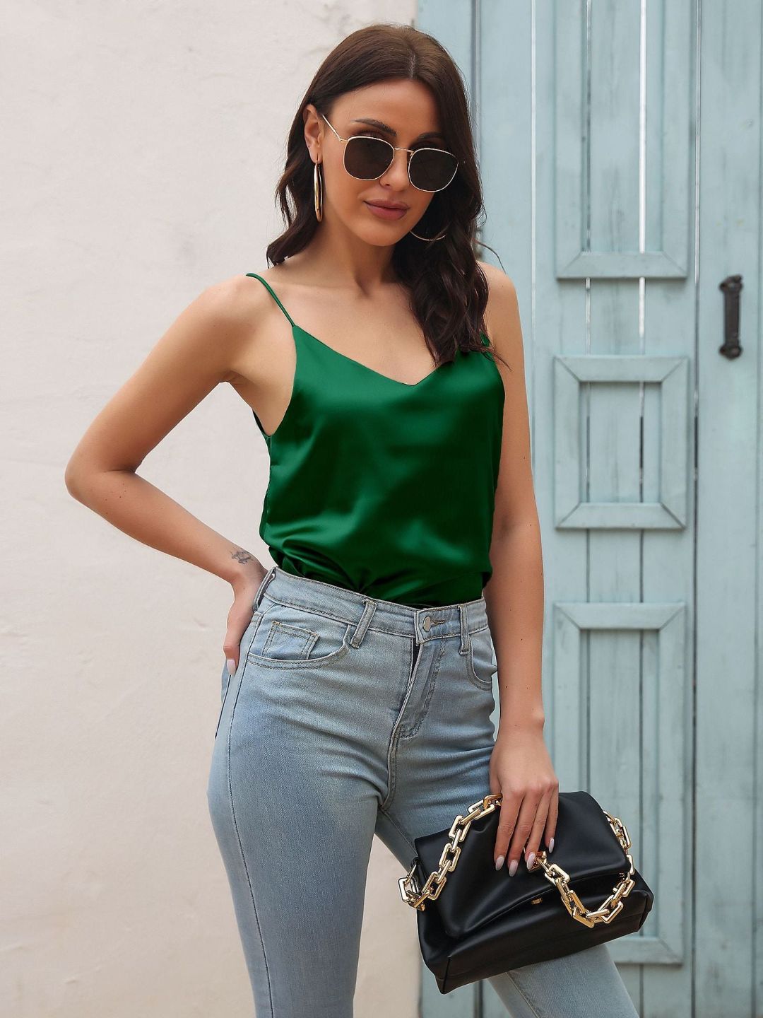 Shoulder Straps Casual Top