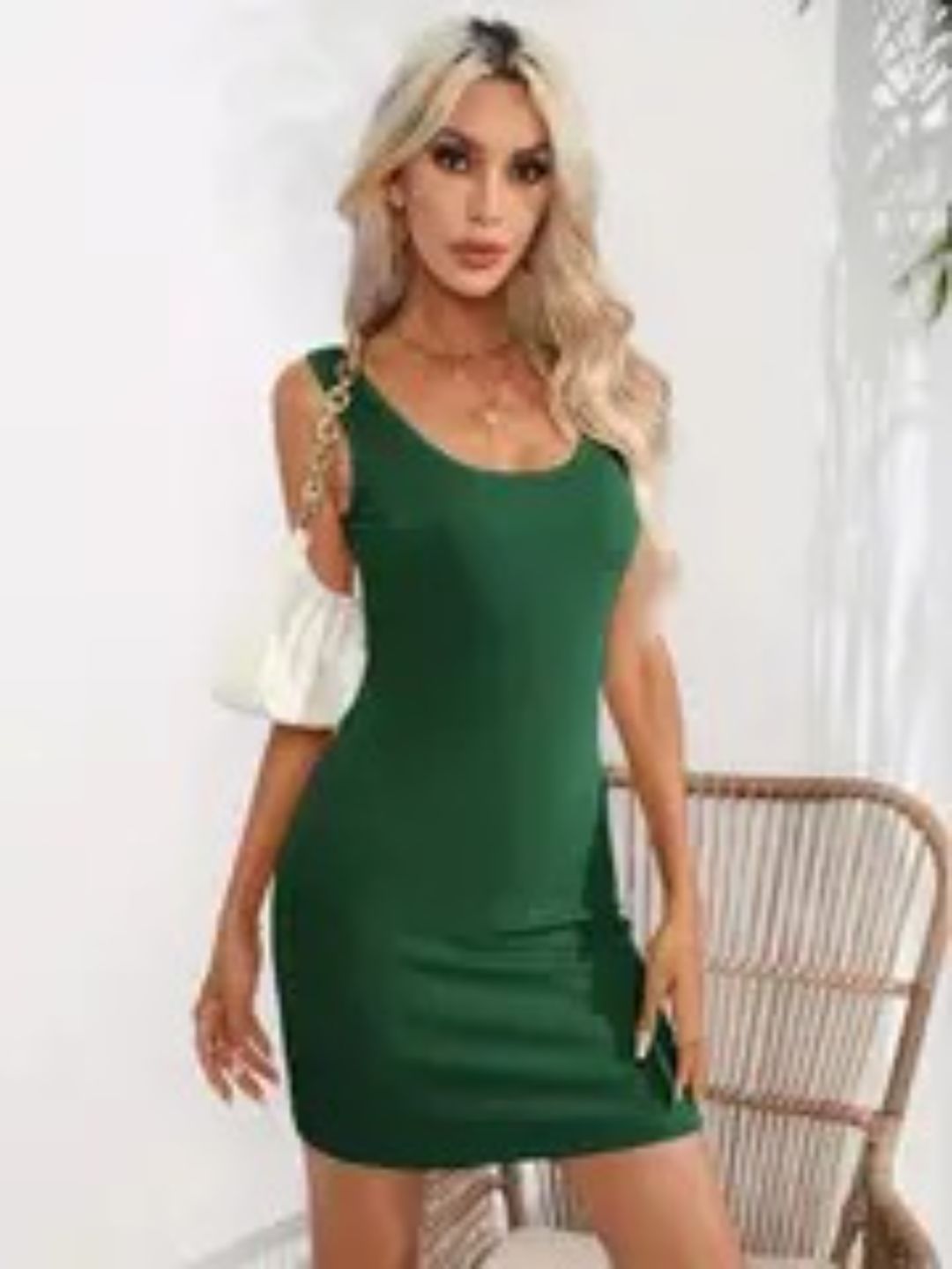 Wrapped Sleeveless Vest Short Dress