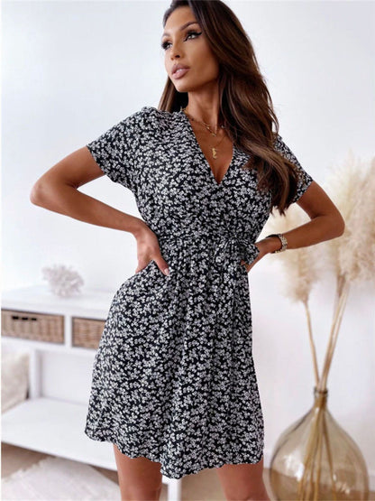 Oh Rare Womens Mini Dress New Deep V Floral Summer