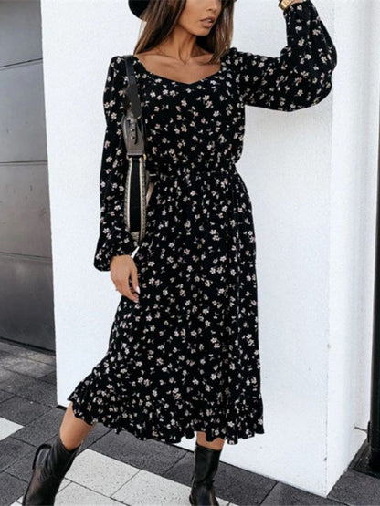 Oh Rare Womens Over The Knee Maxi Pull Over Printed Maxi Dress