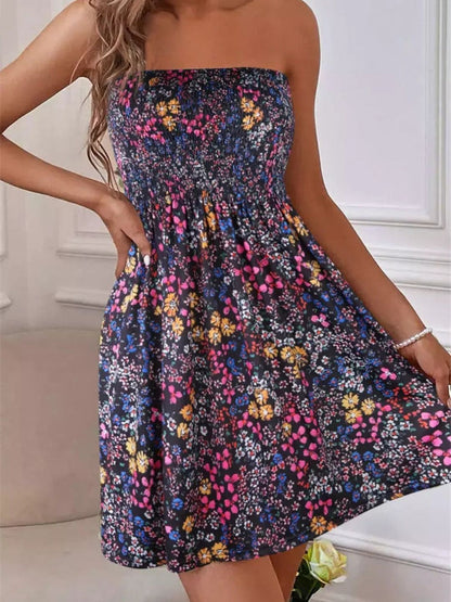 Oh Rare Womens Beach Mini Dress Floral Mini Bohemian Printed